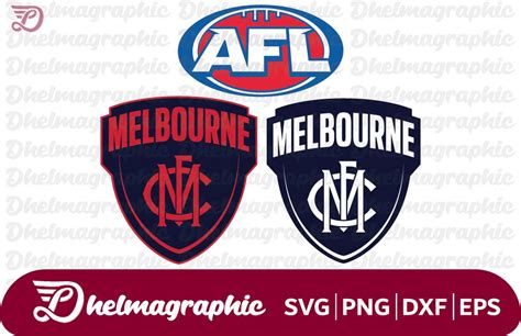 AFL Melbourne Demons FC SVG - Australian Football Club - Gravectory