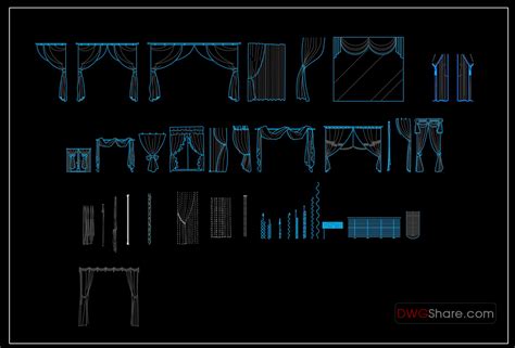 98.Curtain Cad Blocks Free Download