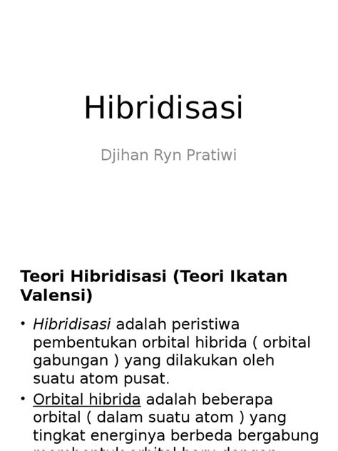 Hibridisasi | PDF