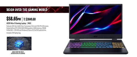 Acer Nitro 5 Gaming Laptop Offer at Chrisco Hampers - 1Catalogue.com.au