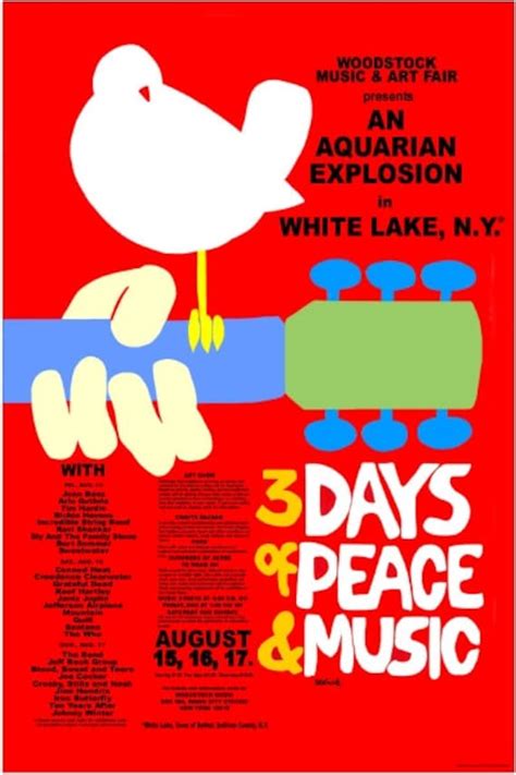 WOODSTOCK 1969 Concert POSTER by POSTERALLEY on Etsy