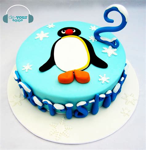 Pingu cake 2 Year Old Birthday Cake, Birthday Cake Recipe, 2nd Birthday, Birthday Parties ...