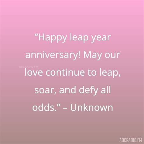 LEAP YEAR ANNIVERSARY QUOTES – AbcRadio.fm