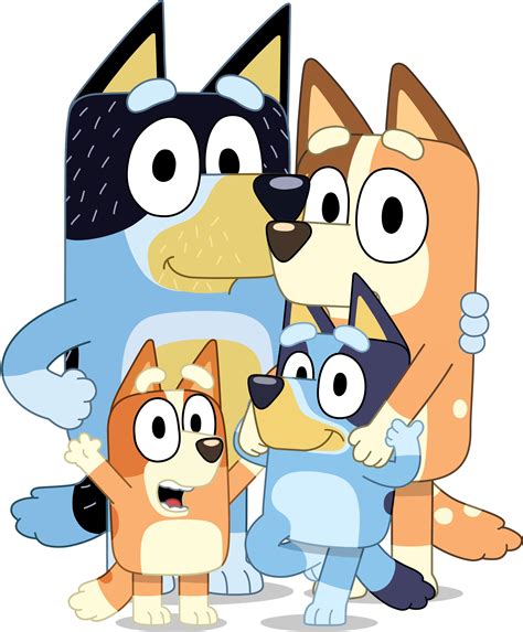 Bluey and Bingo PNG Transparent Images