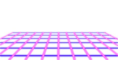 Abstract grid line neon retro style 80s-90s 19909047 PNG