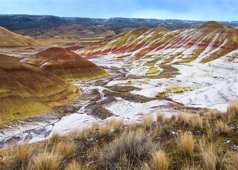 Painted Hills with Snow Photograph by Jackie Follett - Pixels