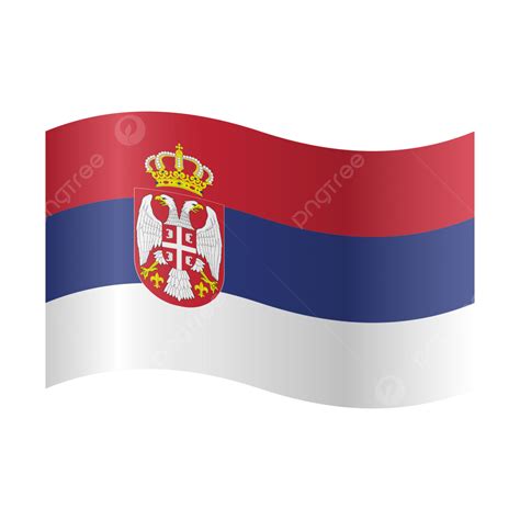 Vector Realistic Illustration Of Serbia Flag, Serbia, Flag, Serbia Flag PNG and Vector with ...