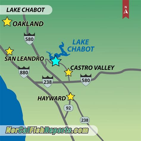 Lake Chabot - Fish Reports & Map