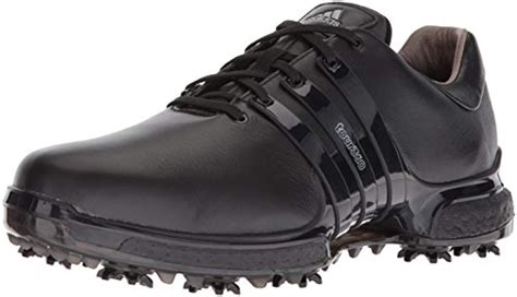 adidas Leather Tour 360 Boost 2.0 Golf Shoe in Black for Men - Save 3% ...