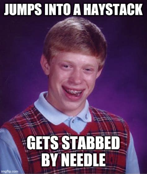 Bad Luck Brian Meme Template