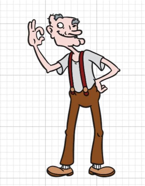 Hey Arnold Grandpa Phil SVG - Etsy