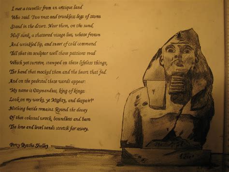 Ozymandias poem by Percy Bysshe Shelley | Ozymandias poem, Poems, Poetry posters