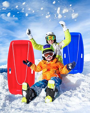 AQV Snow Sleds for Kids and Adult - 35 Inch Downhill Sprinter Heavy ...