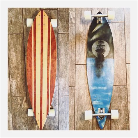 Handmade Custom Designed Longboard Deck by Chip Off the Block, LLC ...