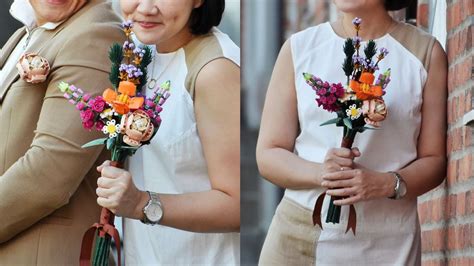 A Filipino Couple Used the Lego Flower Bouquet for Their Wedding | Preview.ph