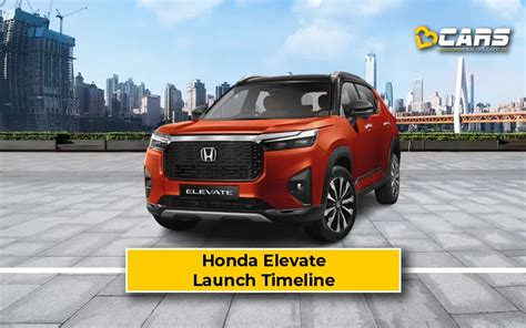 Honda Elevate Official Launch Timeline