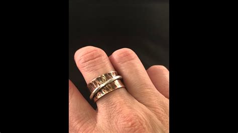 Jewellery Making - How to Make a Spinner Ring - YouTube