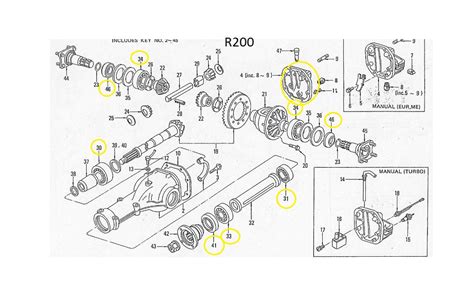 R200 Differential Rebuild Kit Seals Bearings OEM | Z Car Depot Inc