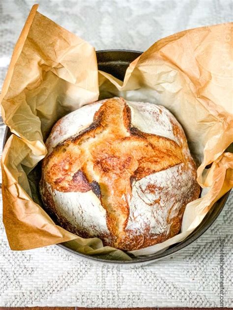 Easy Dutch Oven Sourdough Bread - The Feathered Nester