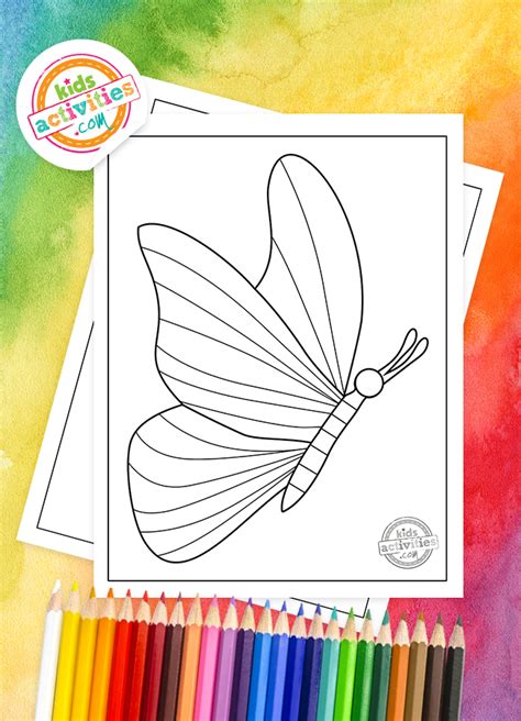 Download the Cutest Rainbow Butterfly Coloring Pages