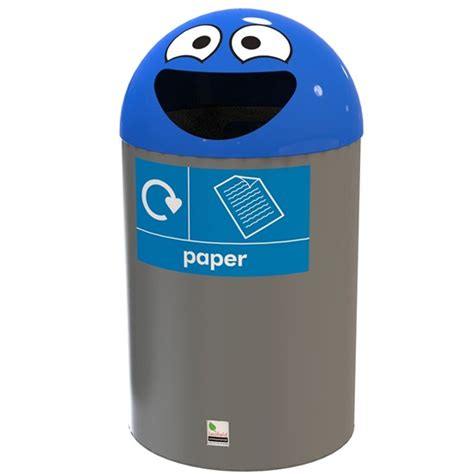 Buddy75 Smile School Bin (75 Litres) with liner for paper recycling ...