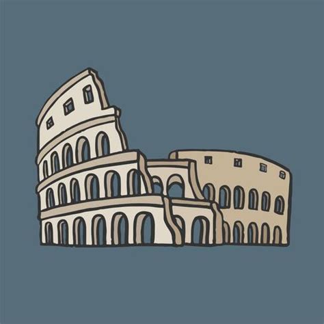 Ancient Roman Colosseum graphic illustration - Download Free Vectors, Clipart Graphics & Vector Art