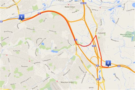 M6 traffic: Birmingham junction 5 closure - maps show how to find your way around the diversions ...