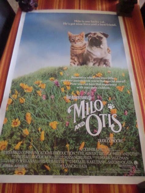 1986 The Adventures of Milo & Otis Original Movie Poster Single Sided Numbered | eBay