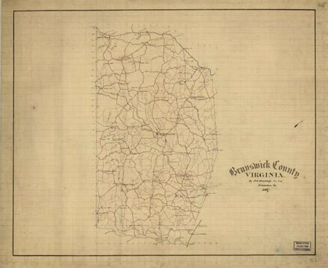 Map of Brunswick County - Encyclopedia Virginia