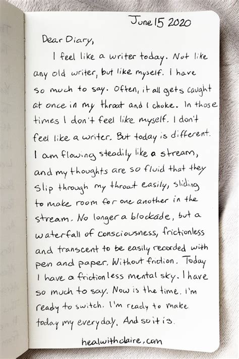 Dear Diary | I Have So Much To Say | Ware woorden, Journal inspiratie, Woorden
