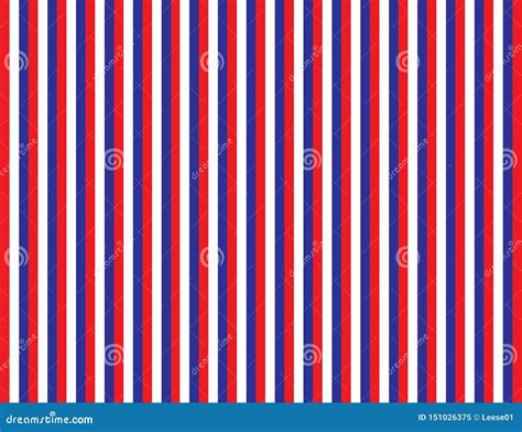 Red And Blue Stripes With Stars. Patriotic Banner For USA Holidays. Isolated On White Background ...