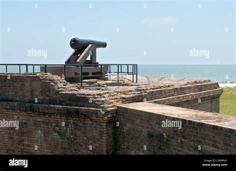 Alabama, Dauphin Island, Fort Gaines Historic Site, established 1821 for the purpose of guarding ...