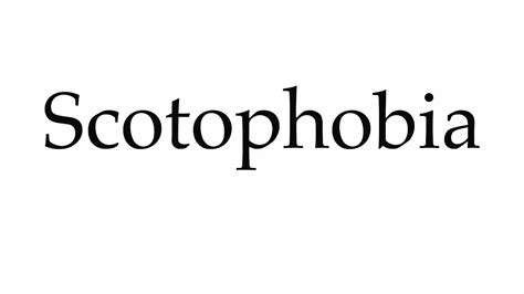 How to Pronounce Scotophobia - YouTube