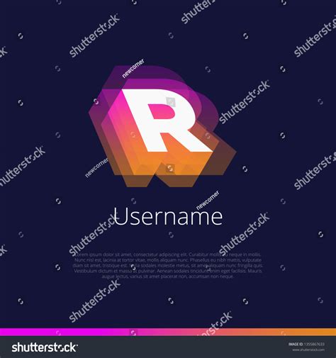 R Monogram Logo Vector Graphic Design Stock Vector (Royalty Free ...