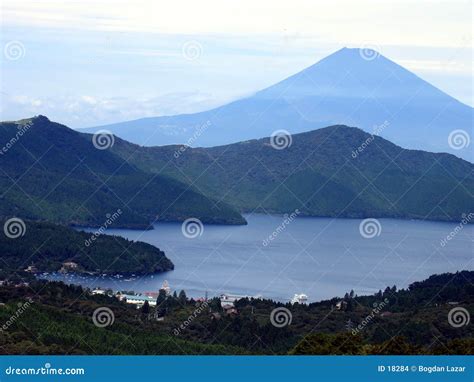 Kawaguchiko Lake stock photo. Image of tree, harbour, mountain - 18284