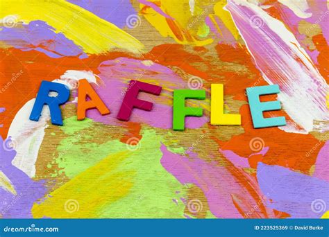 Raffle Lottery Ticket Lucky Winner Chance Enter Game Win Giveaway Prize Stock Image ...