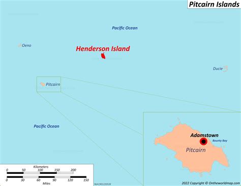 Henderson Island Map | Pitcairn Islands | Detailed Maps of Henderson Island