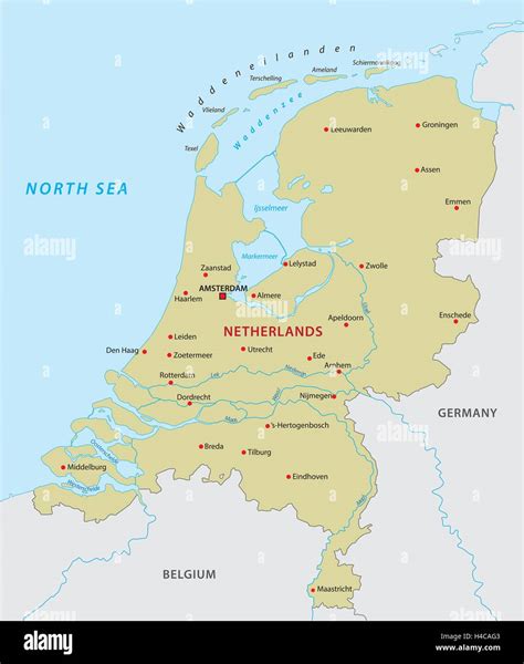 The netherlands map hi-res stock photography and images - Alamy