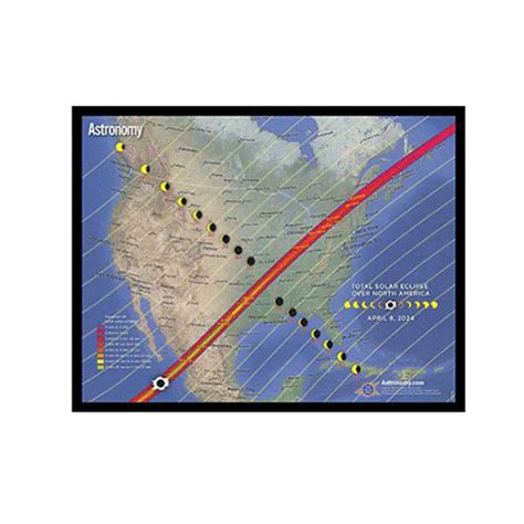 2023 and 2024 Double-Sided Eclipse Map