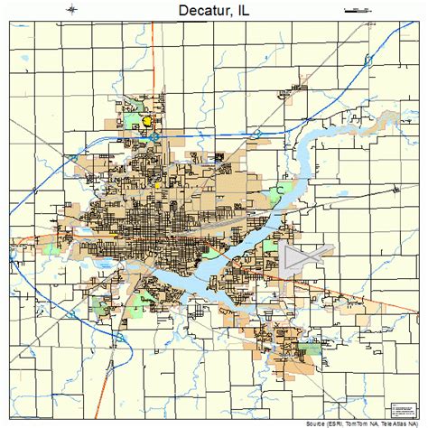 Decatur Illinois Street Map 1718823