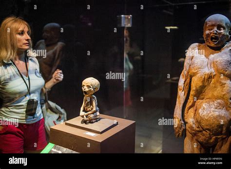 Museum of the Mummies,mummified mother and children, Guanajuato, state ...