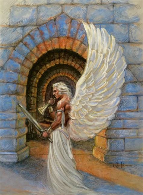 Warrior Angel Painting by Marguerite Anderson - Pixels