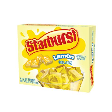 Starburst Gelatin Lemon 12×3.89oz – Pacific Distribution