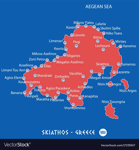 Skiathos Tourist Map