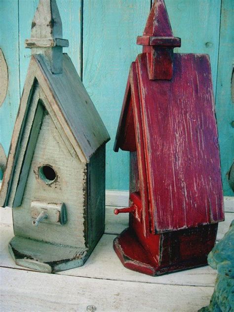 Rustic bird house A frame birdhouse distressed wood shabby | Etsy | Bird house, Bird houses ...