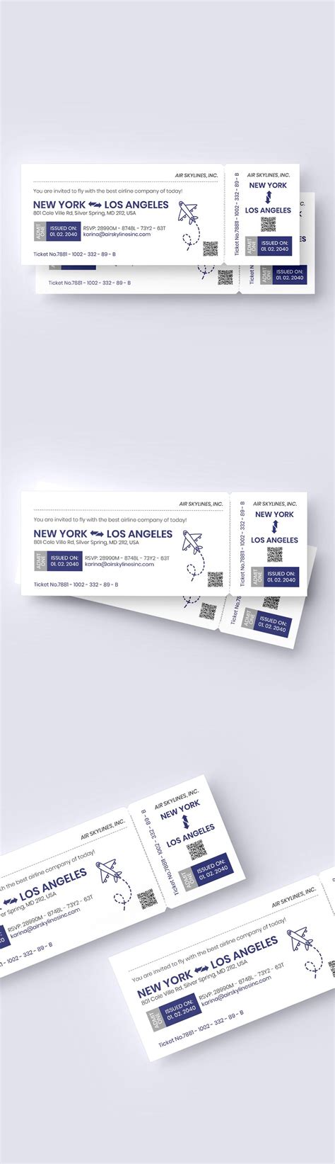 Boarding Pass Ticket Invitation Template - Illustrator, Word, Apple ...