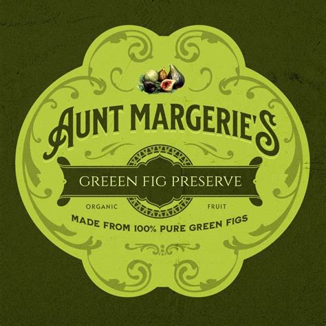 Green Fig Preserves - Fruit Label Design Template — Customize it in Kittl