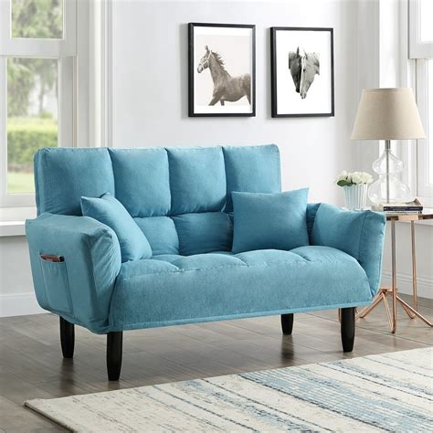 ALS Supplies Loveseat Convertible Sofa Sleeper Lounge Sofa Chair Couch ...