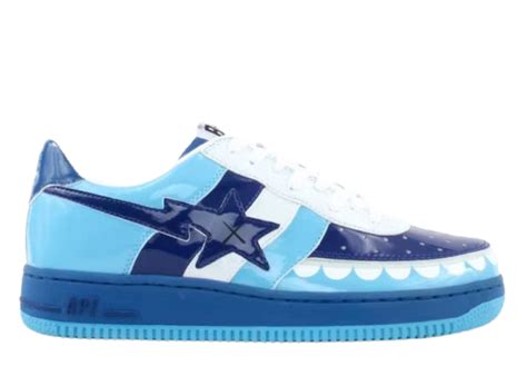 A Bathing Ape Bape Sta Low KAWS Chompers Blue White - FS-029 629 Raffles and Release Date