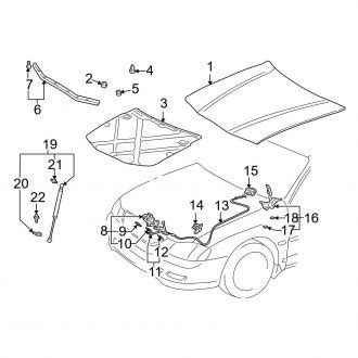 2004 Toyota Avalon Hood Seals — CARiD.com